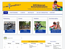 Tablet Screenshot of motorradfrau.de